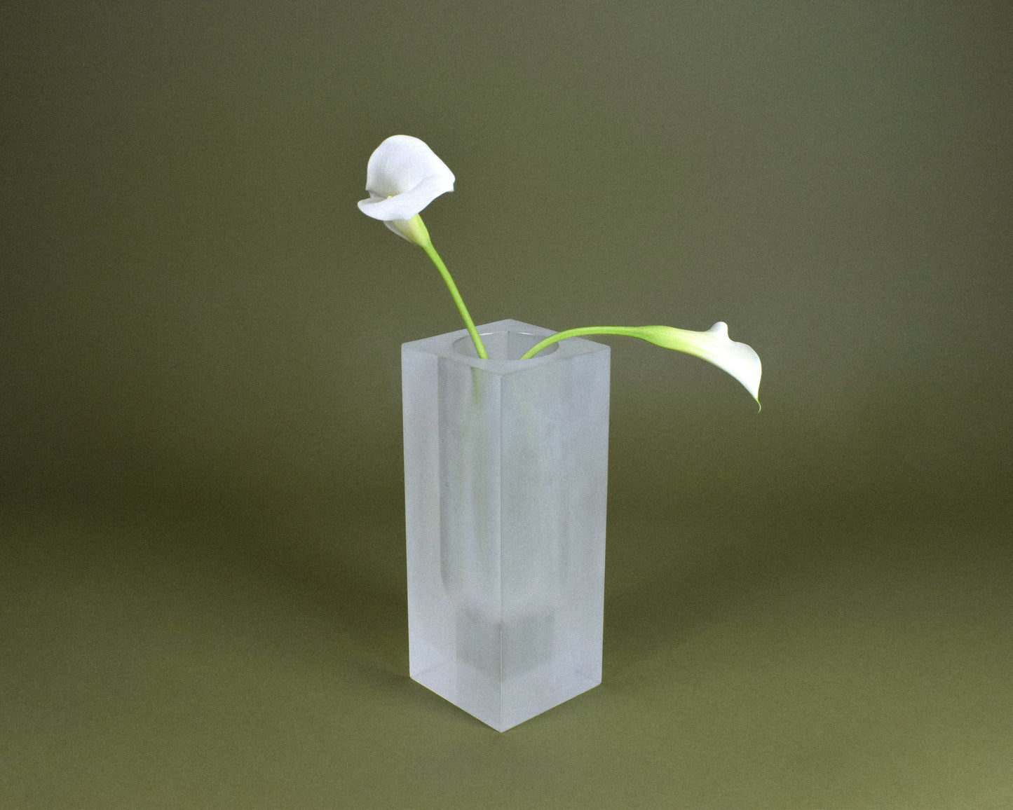 Frosted Vase