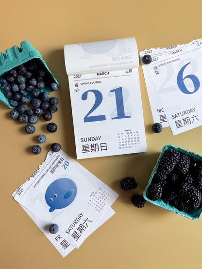 2027 Daily Tear-off Calendar